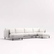 Wells 3 Piece U Shaped Sectional Sofa