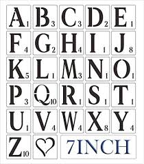 7 Inch Alphabet Stencils For Painting