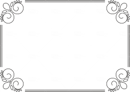 decorative border frame design template