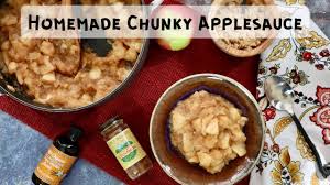 homemade chunky applesauce y