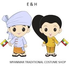 When wearing this dress, men tie it up around the waist and it is normally 2 meters (6.6 ft), running to the feet. Eh Myanmar Traditional Costume About Facebook