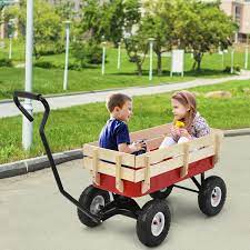 Outdoor Pulling Garden Cart Wagon With