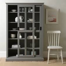 Stow Flint Grey Glazed Display Cabinet