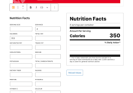 how to add nutrition information to