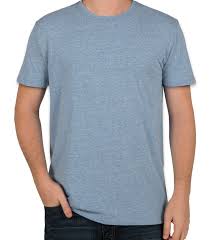 Threadfast Tri Blend T Shirt Royal Tri Blend Design