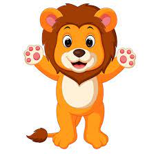 cute lion cartoon stock vector by