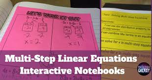 How To Teach Solving Multi Step Linear