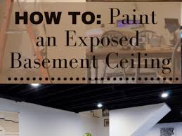 Paint An Exposed Basement Ceiling Black