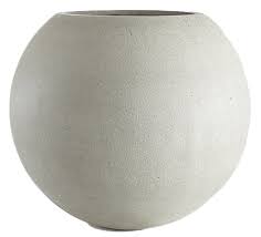 Sphere Large Light Grey Planter Decorist