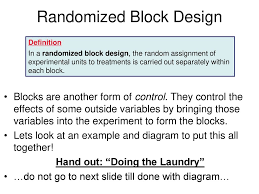 Block Design Matched Pairs Design Ppt Download