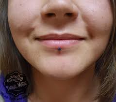 labret tribal expression