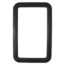 Black Exterior Door Window Frame