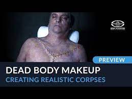 dead body makeup creating realistic