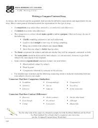 Examples Of Comparing And Contrasting Essays Compare Contrast Essay