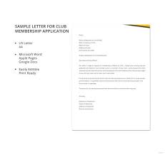 13 Sample Membership Application Letters Pdf Word Free