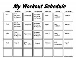 p90x workout calendar print a workout
