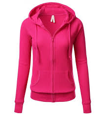 Women Versatile Lightweight Thermal Knitted Full Zip Up Hoodie Jacket Fhd003 Fuchsia Ch12o5i2uic