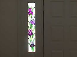 Sidelight Stained Glass Window Of Iris