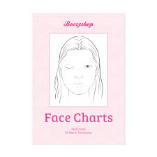 boozy facecharts workbook 50 pcs