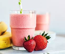 strawberry banana protein power shake