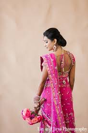 indian wedding bridal fashion pink sari
