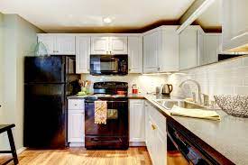 what color cabinets match with black