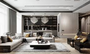 luxury modern living in grey and gold