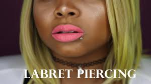 how to pierce your own lip labret