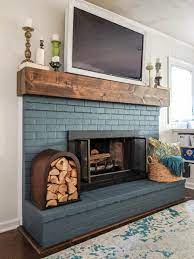 A Brick Fireplace Easy Tutorial