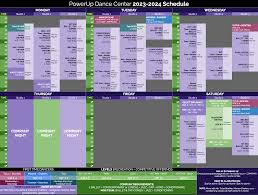 schedule styles powerup dance center