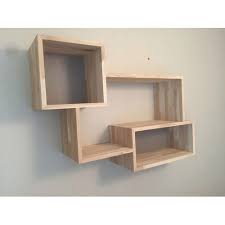 Polished Wall Mounted Wooden Shelves
