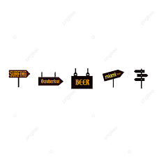 Direction Sign Clipart Vector