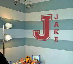 Varsity Letters Monogram Wall Decals