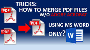 how to merge pdf files into one file