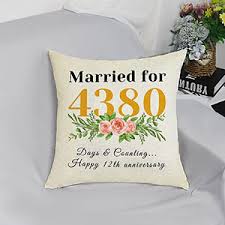 12th year wedding anniversary gifts and