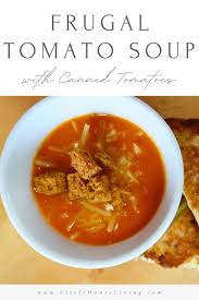 frugal tomato soup with canned tomatoes