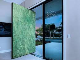 Ares Pivot Armored Door In Backlit Onyx