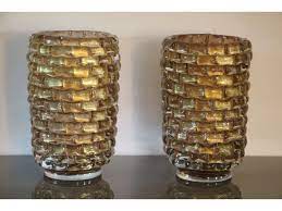 iridescent murano glass vases