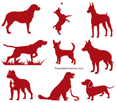 Blank anatomy template for medical infographics. Dog Silhouette Clip Art Vectors Freepatternsarea