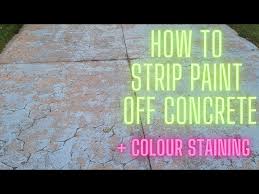 how to remove paint off of concrete