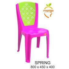 Spring Plastic Garden Chair Size