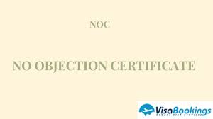 no objection certificate for visa