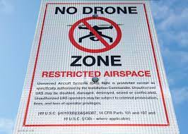 the myth of the no drone zone sign