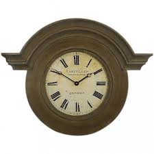 Weathered Wooden Wall Clock