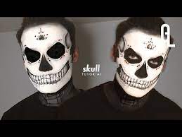 easy halloween skull makeup tutorial