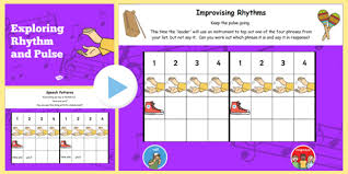 Rhythm And Pulse Lesson Teaching Flipchart Rhythm Pulse