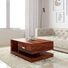 solid sheesham wood center coffee table