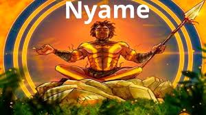 Nyame Nyankopon Head God Of The Ashanti Kingdom Of Ghana