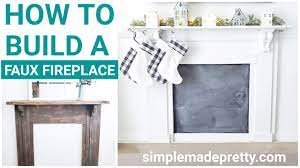 how to build a faux fireplace simple