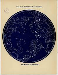 1887 Old Constellation Figures In The Northern Hemisphere